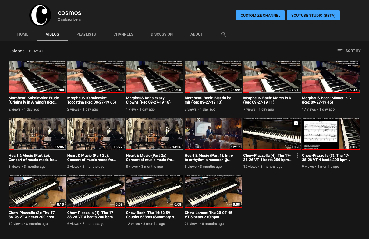 COSMOS YouTube Channel Now LIVE! COSMOS